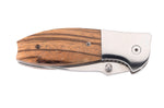Couteau pliant Herbertz 579810 manche zebrawood avec mitres en acier inox 10cm