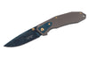 Couteau pliant Herbertz 533912 manche en acier inox finition damassée 11,3cm