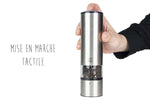 Moulin à poivre électrique Peugeot Elis Sense U'Select 20cm inox avec éclairage