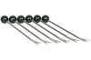 Lot de 6 piques-escargots en acier inoxydable