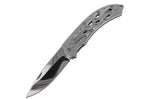 Couteau pliant Herbertz 565212 tout en inox décor aigle enflammé manche 12cm