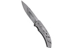 Couteau pliant Herbertz 565212 tout en inox décor aigle enflammé manche 12cm