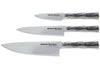 Coffret 3 couteaux Samura Bamboo tout inox AUS8 : Office + Universel + Chef