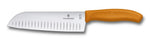 Couteau Santoku lame alvéolée inox 17cm manche orange Victorinox 6.8526.17L9