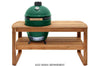 Table en bois d'eucalyptus pour barbecue Big Green Egg Large