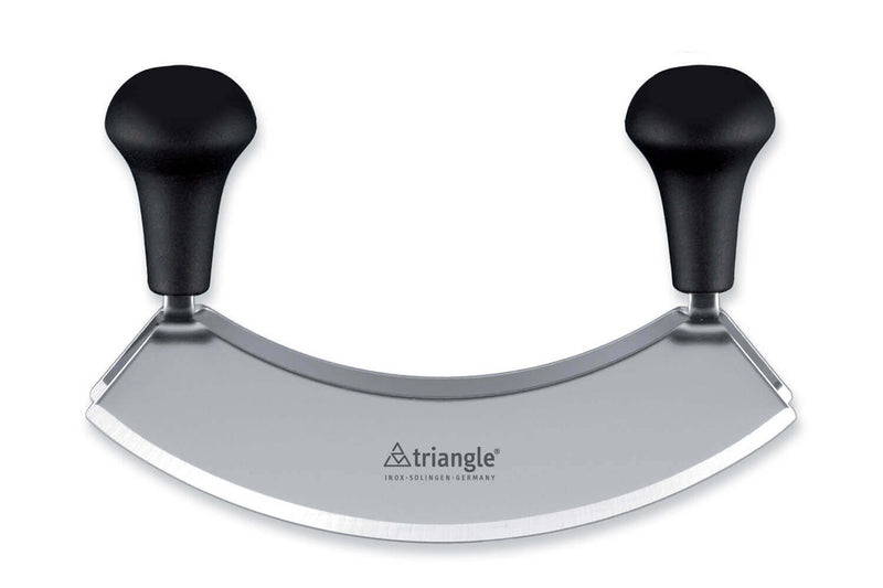 Hachoir berçoir Triangle double lame inox - 3 tailles - 18 cm