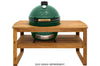 Table en bois d'eucalyptus pour barbecue Big Green Egg XLarge
