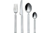 Ménagère 24 couverts Alessi Dry inox 18/10 manches satinés design par Achille Castiglioni