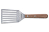 Spatule ajourée coudée large Triangle manche en bois de cerisier
