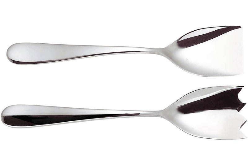Couverts à salade Alessi Nuovo Milano 26cm inox 18/10 design par Ettore Sottsass