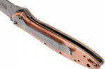 Couteau pliant Kershaw Leek Copper KS.1660CU manche en cuivre 10,3cm