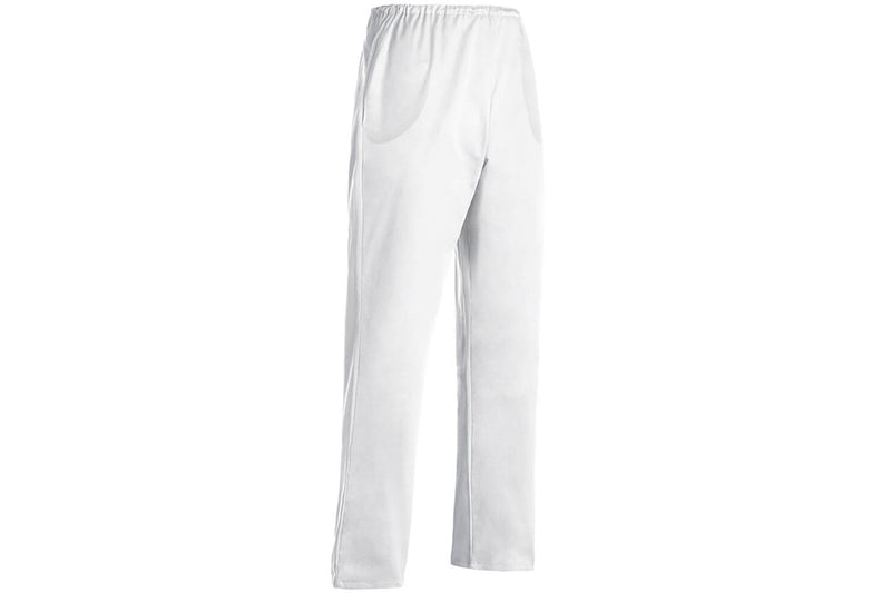 Pantalon de cuisine unisexe Egochef Nurse blanc 100% coton
