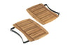 Tablettes latérales en bois d'acacia pour barbecue Big Green Egg Small