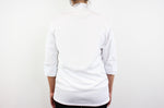 Veste de cuisine unisexe Egochef Ottavio Air Plus blanche 100% microfibre à manches longues