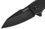 Couteau pliant Kershaw Gravel KS.2065 manche en acier à la finition blackwashed 8,9cm