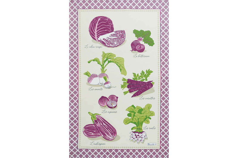 Torchon de cuisine Beauvillé Maraîcher fabriqué en France 50x80cm
