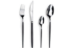 Ménagère 24 couverts Amefa Soprano en acier inox 18/0 noir