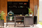 Pack Big Green Egg Large barbecue + convEGGtor + table modulaire + meuble d'extension + 6 roulettes
