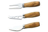 Set de 3 ustensiles à fromage Bérard fait main en bois d'olivier