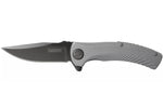 Couteau pliant Kershaw Seguin KS.3490 manche en acier gris 10,8cm