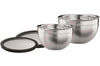 Set de 2 saladiers Rösle en acier inoxydable avec 2 couvercles fraîcheur