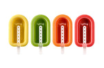 Set de 4 moules à glace Lékué en silicone 95ml - 4 couleurs