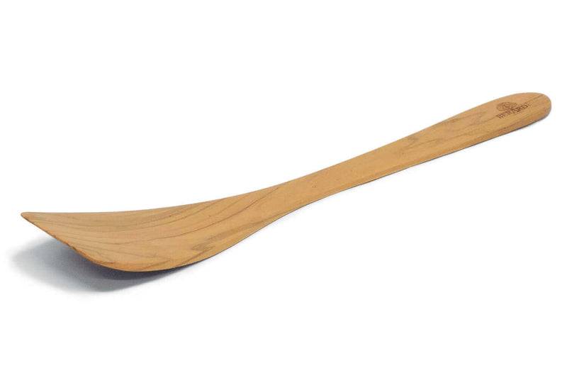 Spatule galbée Bérard faite main en olivier 30cm