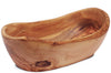 Coupe à fruits rustique Bérard faite main en olivier 20x13,5x4cm