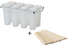 Moule pour 8 sucettes glacées KitchenCraft + 16 batonnets en bois
