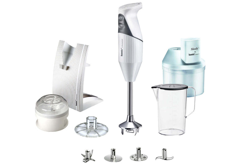 Coffret Bamix SuperBox blanc - Bamix M200 Swissline + SliceSy et accessoires