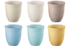 Set de 6 verres multicolore Guzzini Tierra en bouteilles recyclées 350ml
