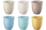 Set de 6 verres multicolore Guzzini Tierra en bouteilles recyclées 350ml