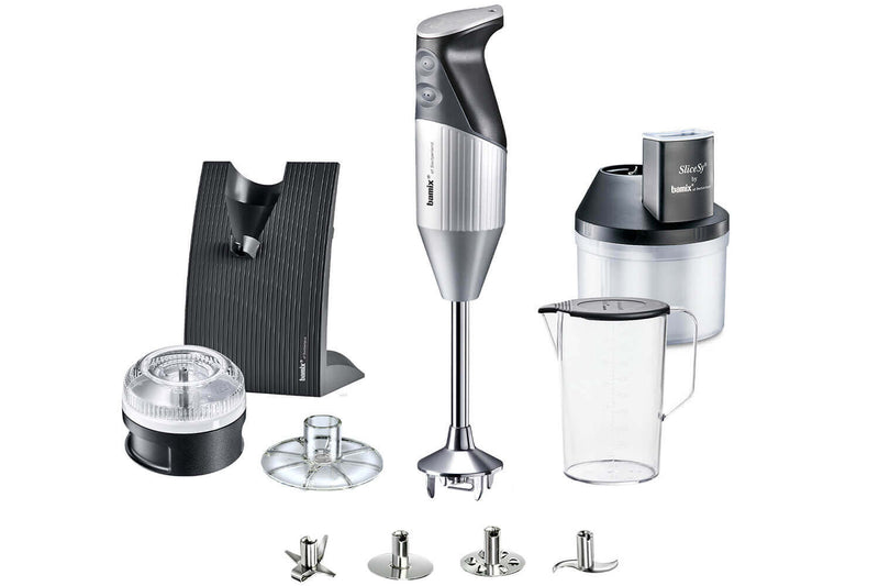 Coffret Bamix SuperBox Argent - Bamix Swissline + SliceSy et accessoires