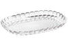 Plat de service transparent Guzzini Tiffany en acrylique 45x31x4,5cm