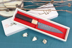 Couteau universel japonais artisanal Takeshi Saji VG10 Gold 13,5cm