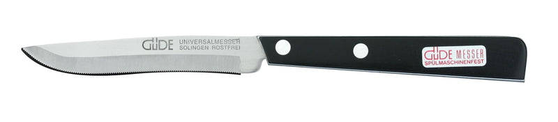Couteau de table GÜDE Universel 10cm micro-denté manche noir/blanc