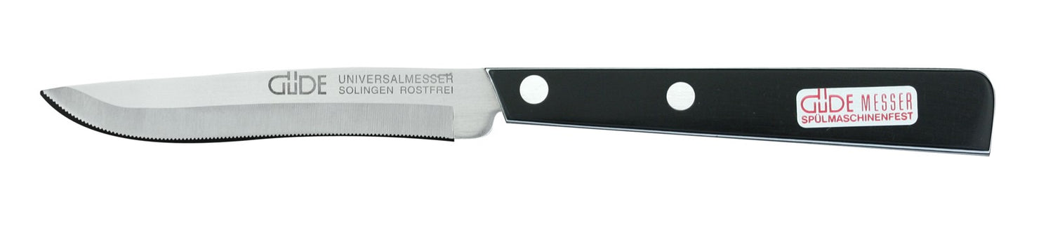 Couteau de table GÜDE Universel 10cm micro-denté manche noir/blanc
