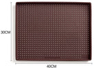 Tapis à pizza Lékué 30x40cm en silicone Platinum marron