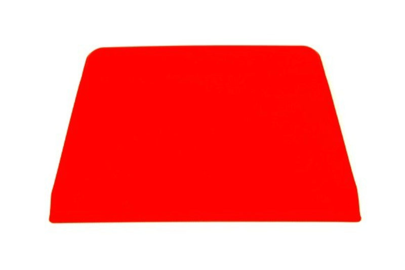 Corne à pâtisserie trapèze en polypropylène rouge 13,5x10cm