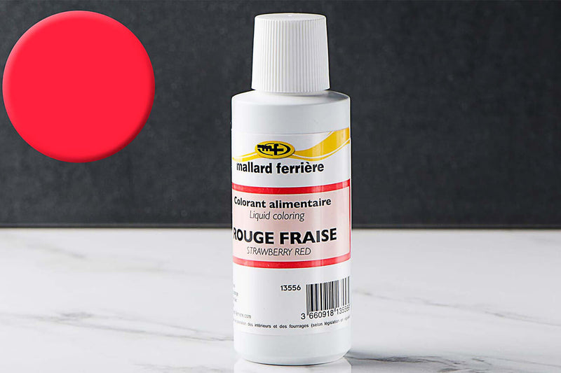 Colorant alimentaire liquide Mallard Ferrière rouge fraise 100ml