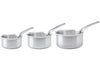 Set de 3 casseroles De Buyer Alchimy en inox 18/10 3 plis 16, 18 et 20cm