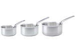 Set de 3 casseroles De Buyer Alchimy en inox 18/10 3 plis 16, 18 et 20cm