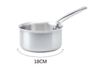 Set de 3 casseroles De Buyer Alchimy en inox 18/10 3 plis 16, 18 et 20cm