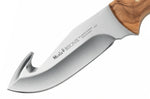 Couteau Muela Bisonte 9224 lame 11,5cm manche en bois d'olivier + étui en cuir