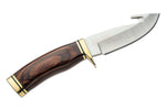 Couteau Buck 191 Zipper 0191BRG lame guthook 10,5cm manche bois de noyer + étui cuir