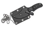 Couteau Spyderco ARK FB35PBK lame 5,5cm manche noir + étui polymère avec chaînette