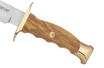Couteau Muela Bowie 9271 lame en inox 16cm manche en bois d'olivier + étui en cuir