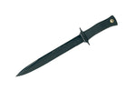 Couteau Muela Escorp 9311 lame noire en inox 19cm manche en gomme noire + étui en cuir