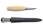 Couteau à sculpter Mora 120 106.1600 lame carbone laminé 6cm manche bouleau + étui