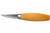 Couteau à sculpter Mora 120 106.1600 lame carbone laminé 6cm manche bouleau + étui